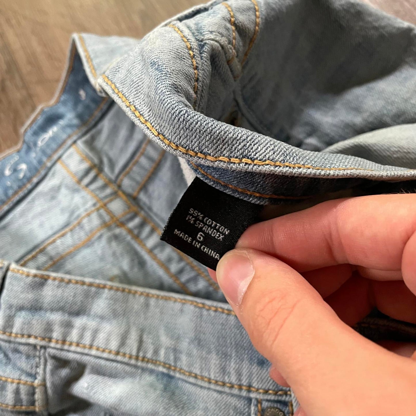 Y2K Low Waisted Blue Micro Denim Shorts
