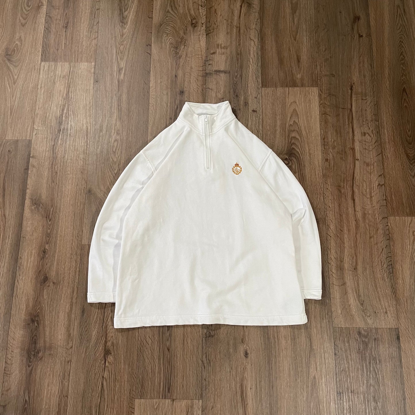 Lauren Ralph Lauren White Quarter Zip Sweatshirt