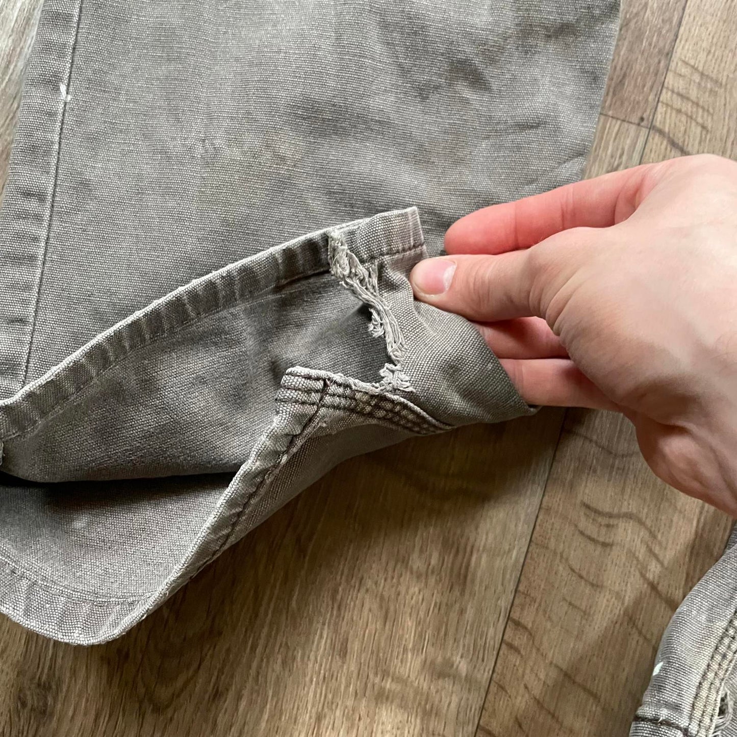 Carhartt Grey Painted Carpenter Trousers