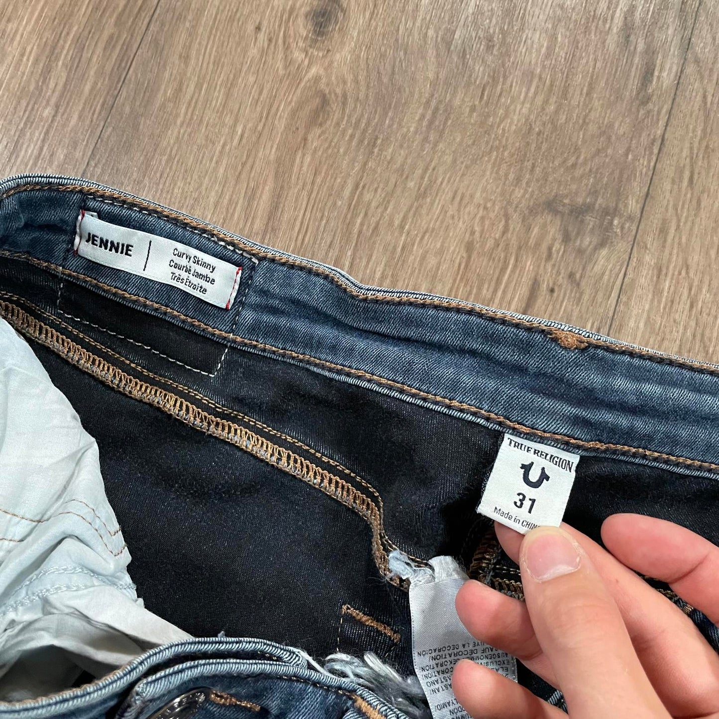 True Religion Blue Skinny Jeans W31 L31