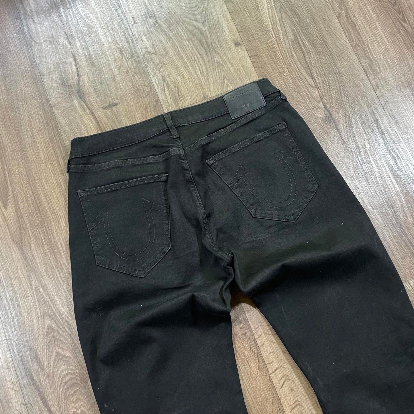True Religion Black Slim Jeans W35 L32