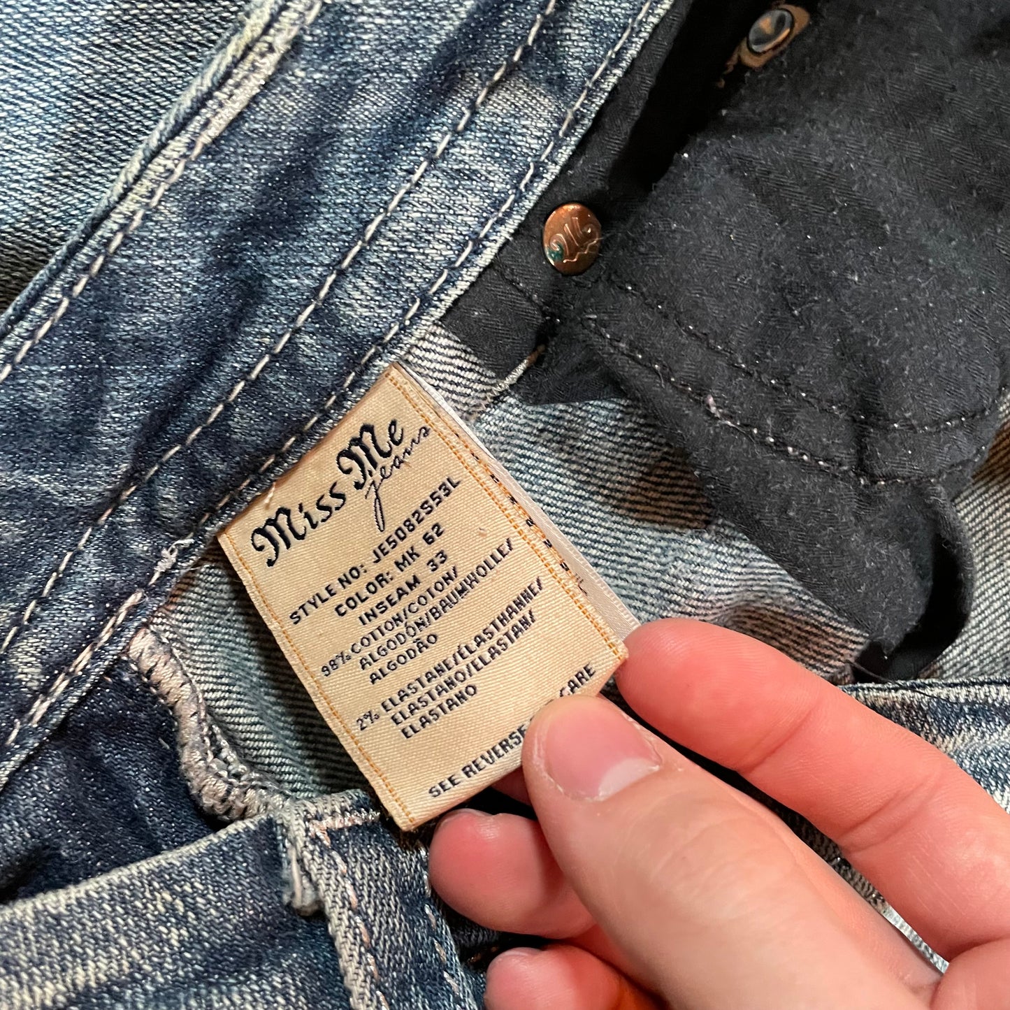 Miss Me Angel Wing Skinny Jeans