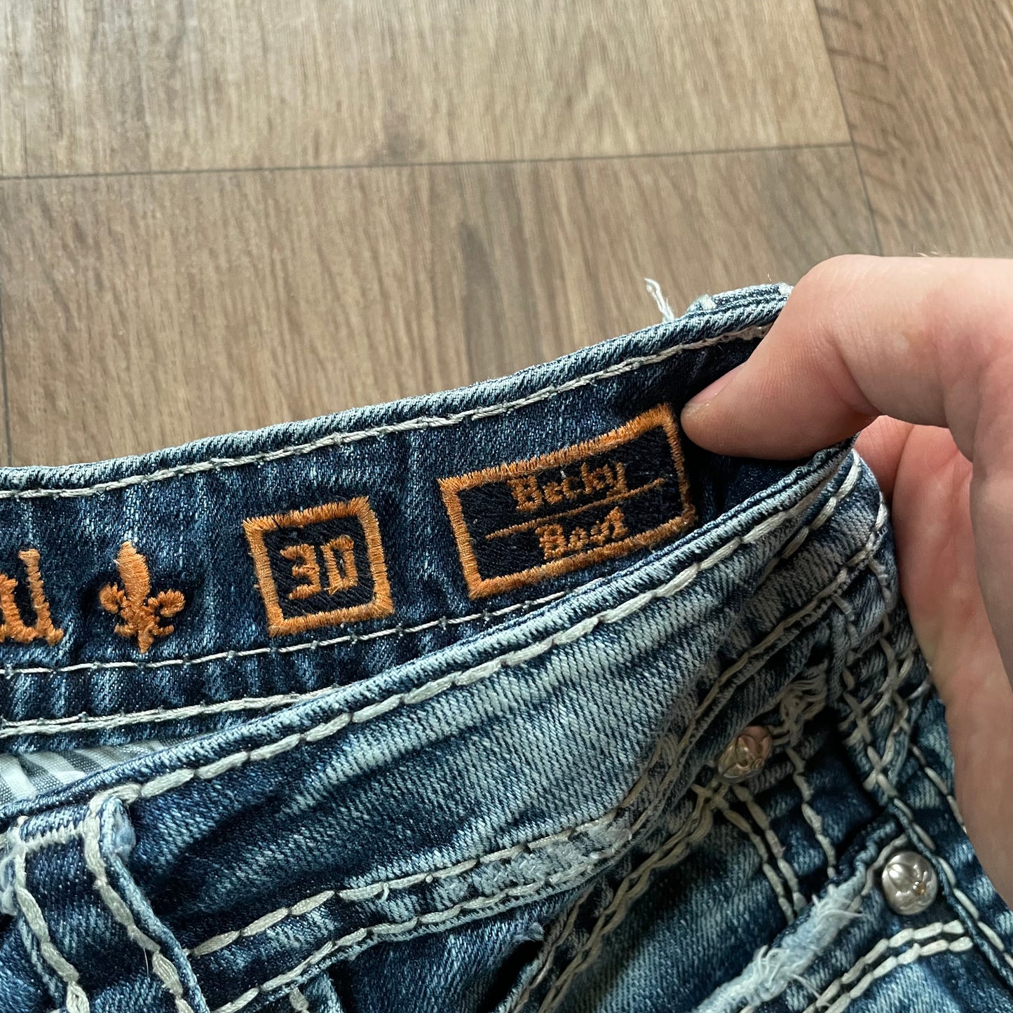 Rock Revival Acid Wash Boot Cut Jeans