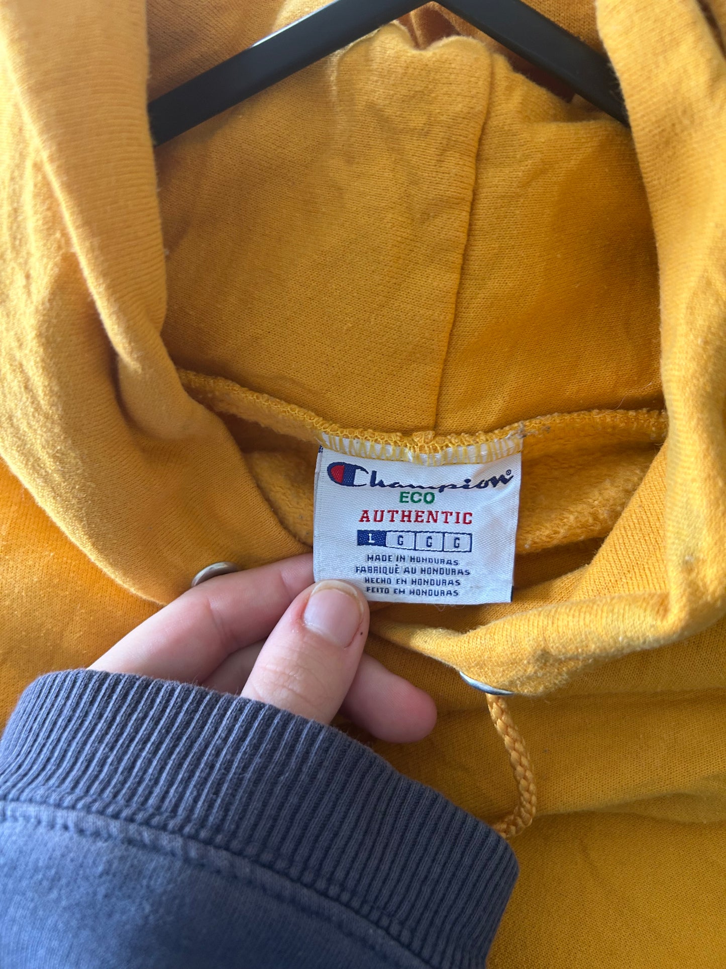 Champion Yellow Hoodie