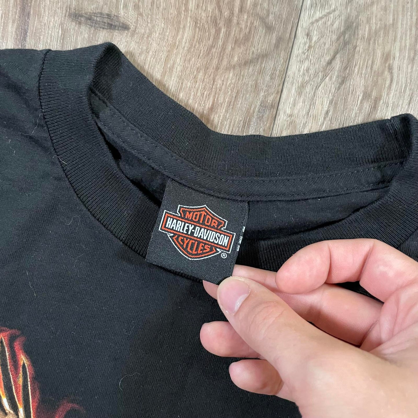 Harley Davidson Flaming Eagle Print T-Shirt 2020 California