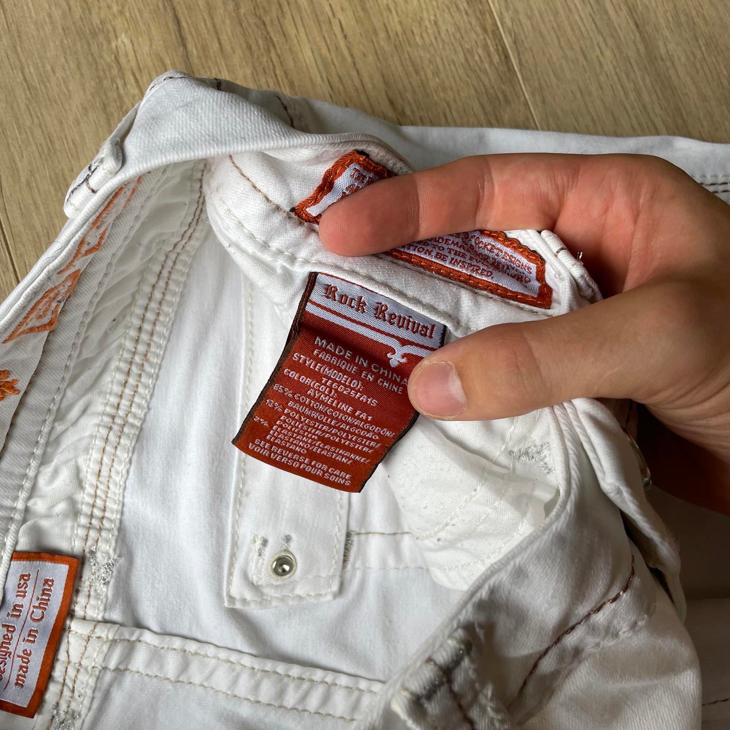 Rock Revival White Mini Y2K Shorts