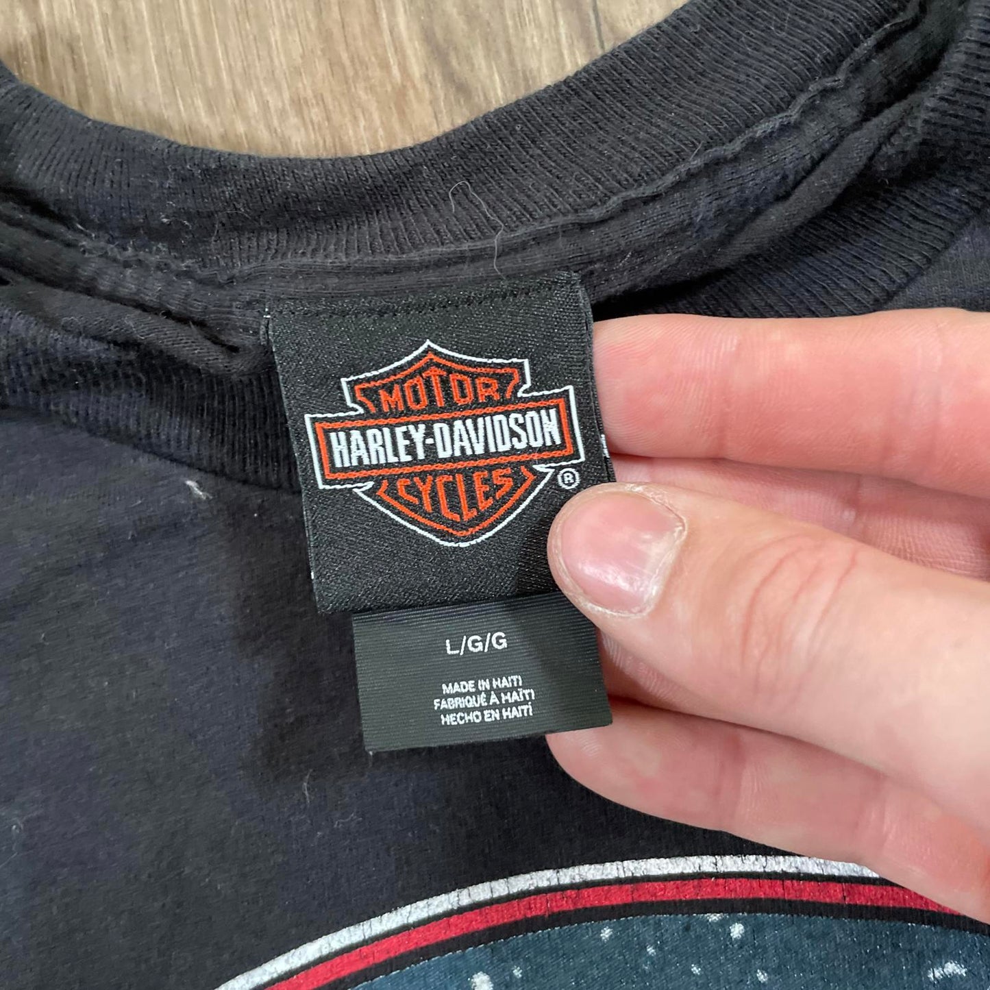 Harley Davidson Black Santa T-Shirt