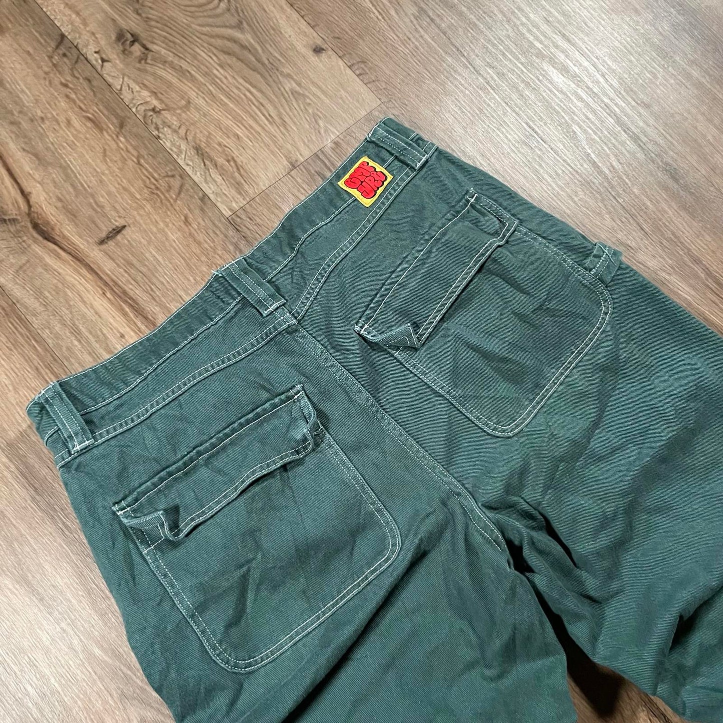 Empire Green Baggy Carpenter Jeans