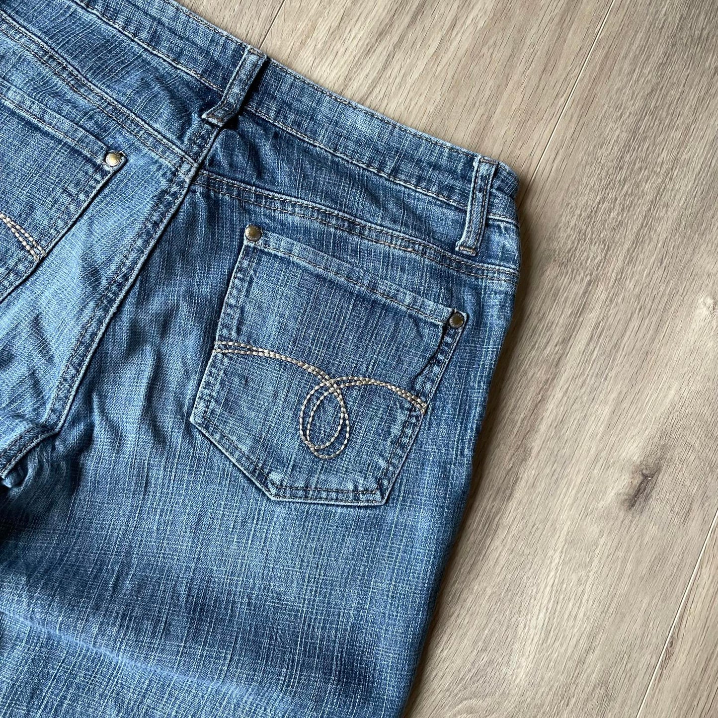 Street One Embroidered Y2K Style Bootcut Jeans