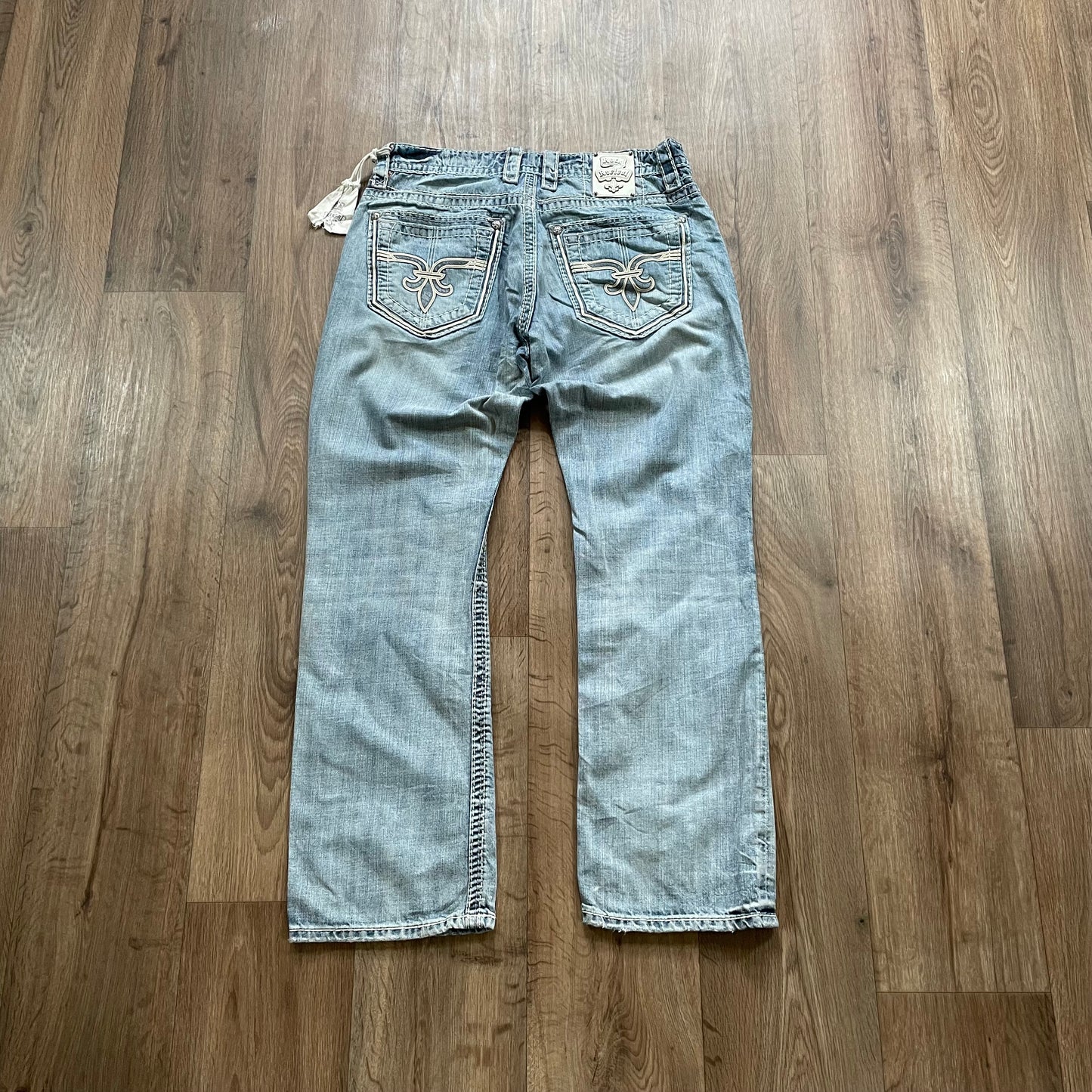 Rock Revival Straight Jeans with Pouch Attached