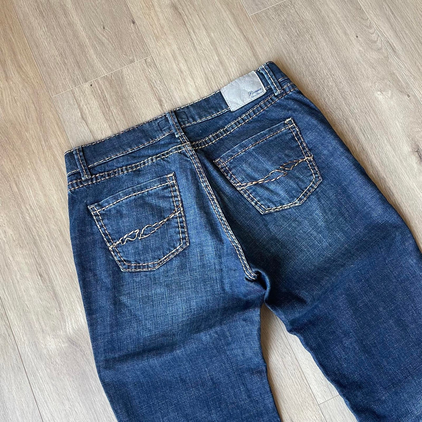 Pioneer Embroidered Straight Leg Jeans