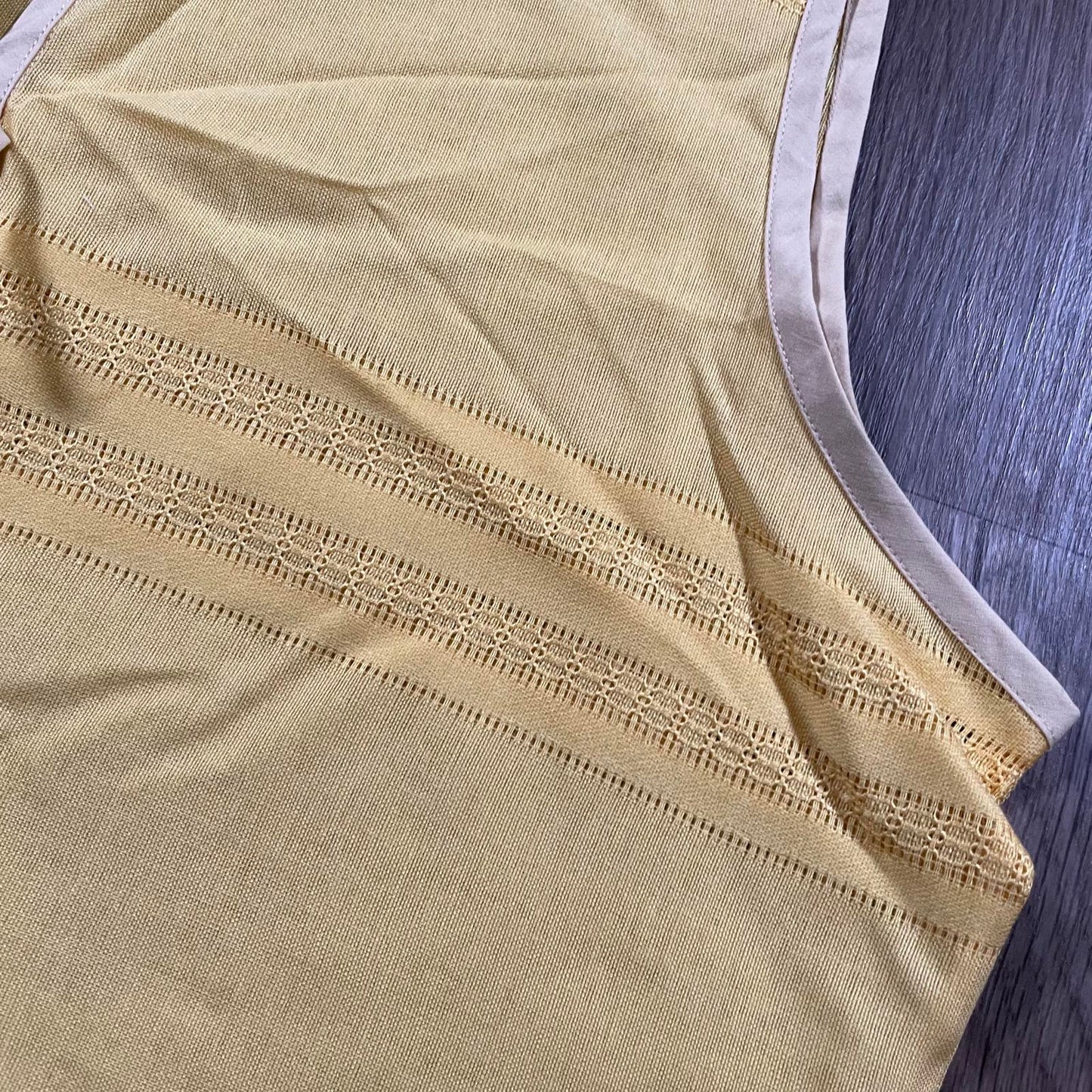 Butter Yellow Tie-Up Sleeveless Top