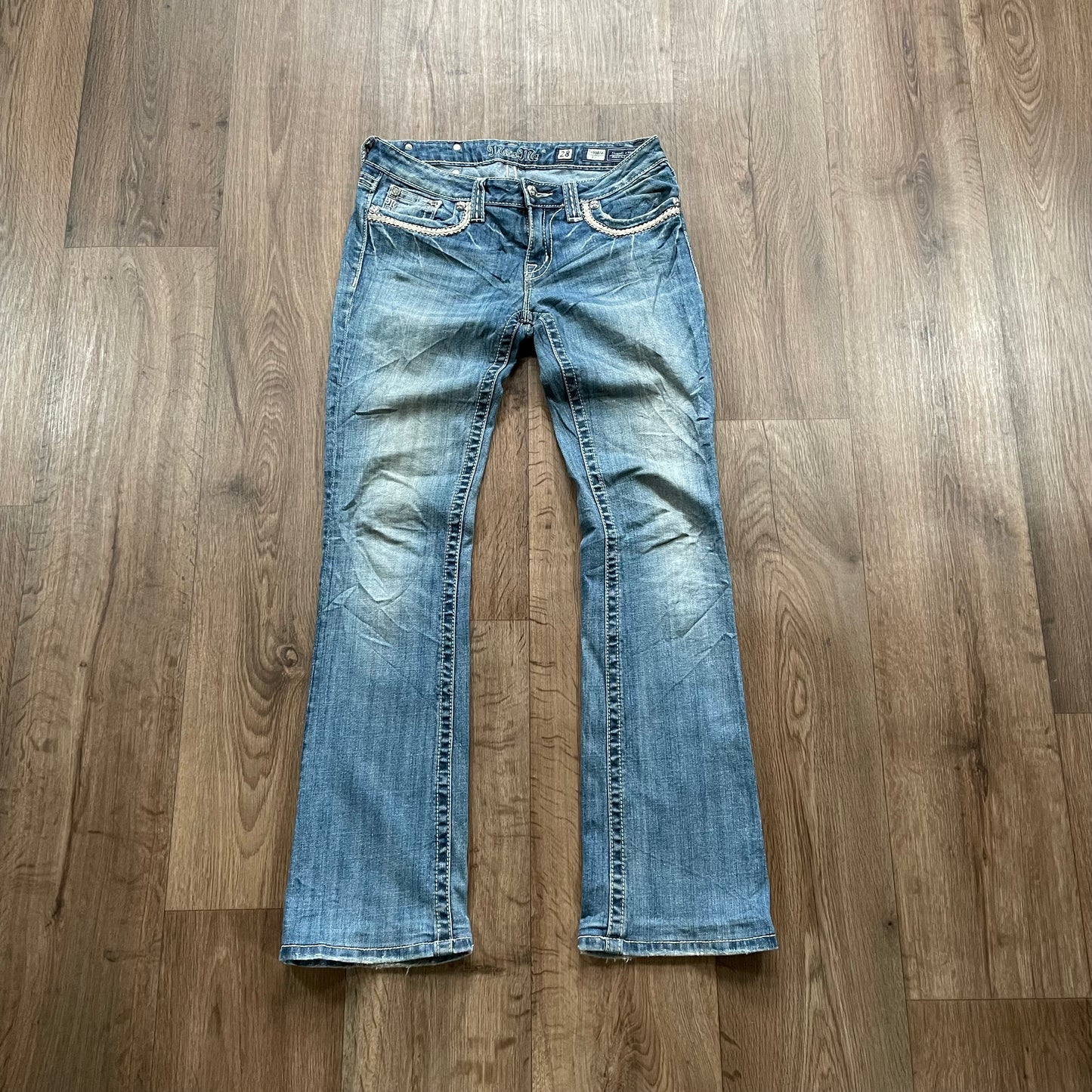 Miss Me Embroidered Boot Cut Jean