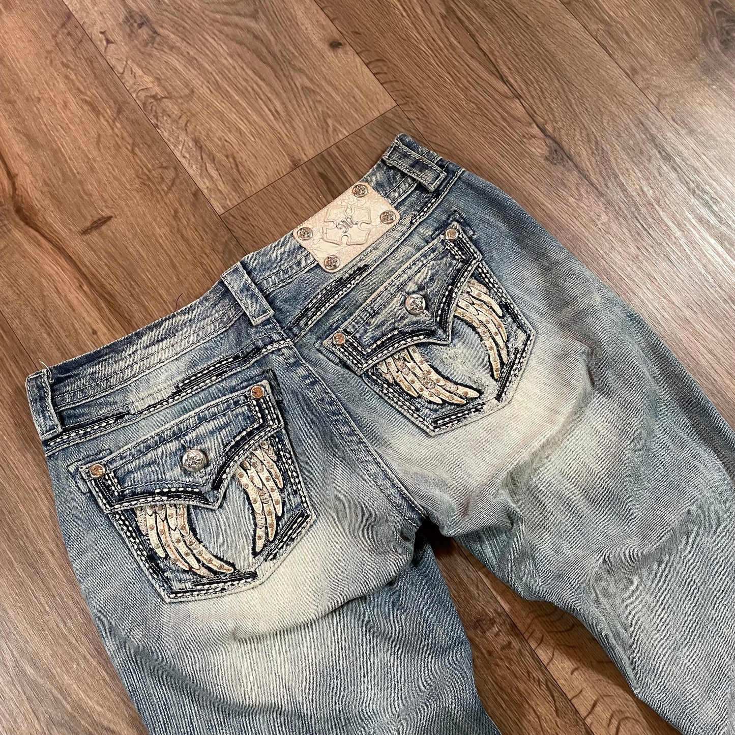Miss Me Angel Wing Skinny Jeans