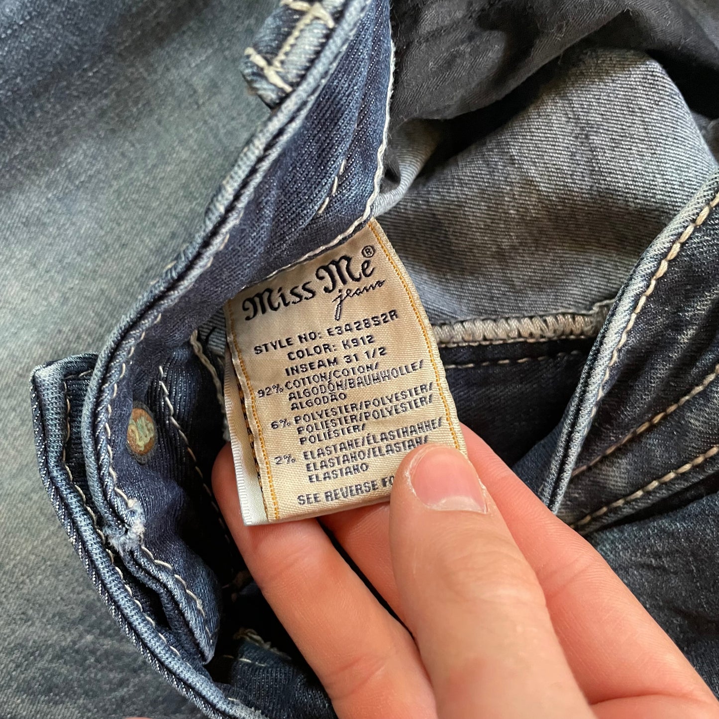 Miss Me Angel Wing Miss Rise Skinny Jeans
