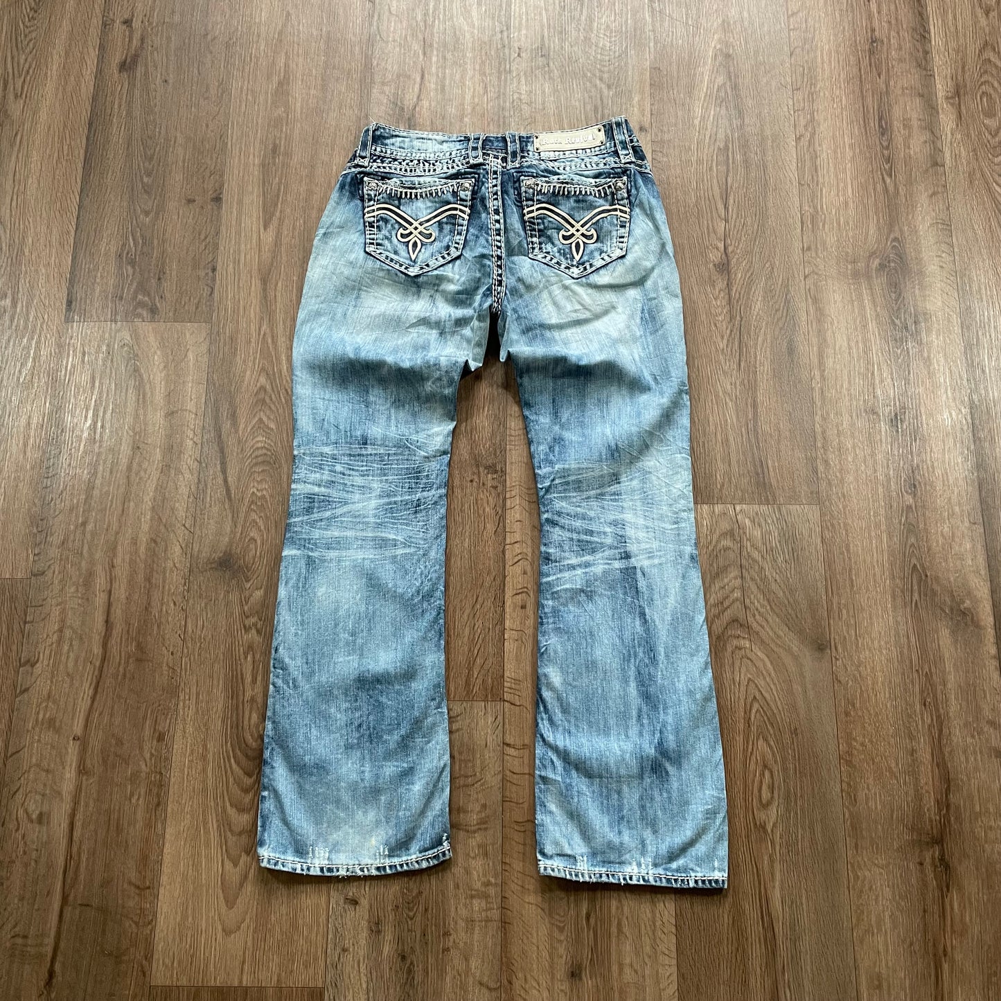 Rock Revival Acid Wash Boot Cut Jeans