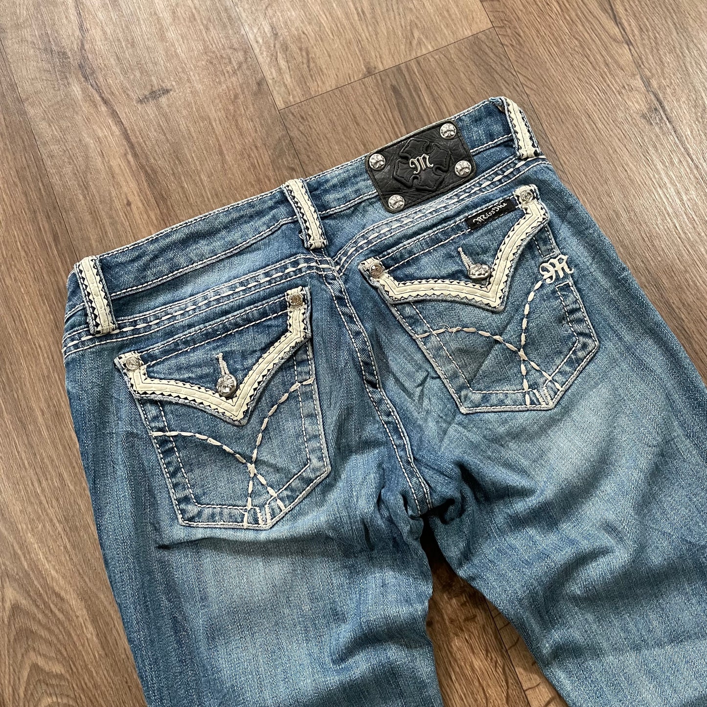 Miss Me Embroidered Boot Cut Jean