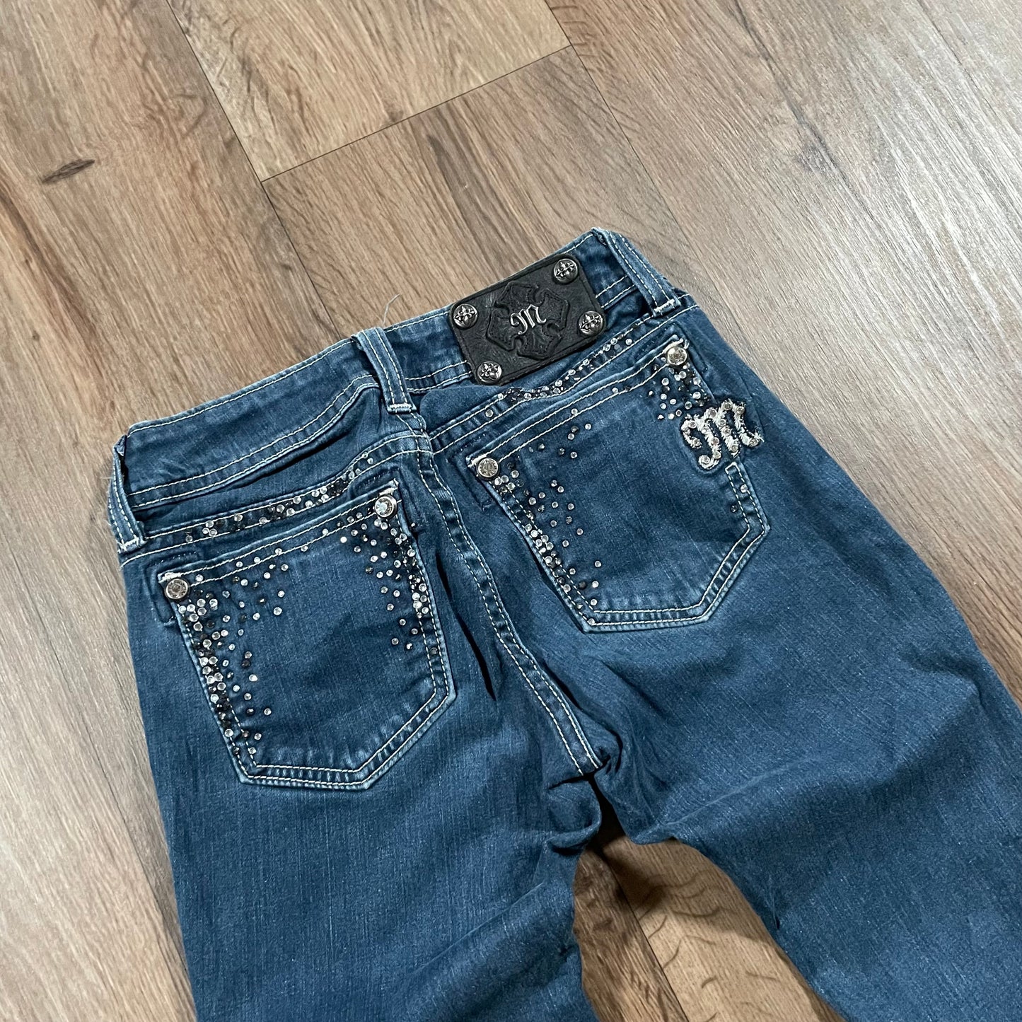 Miss Me Gem Detail Jegging Jean