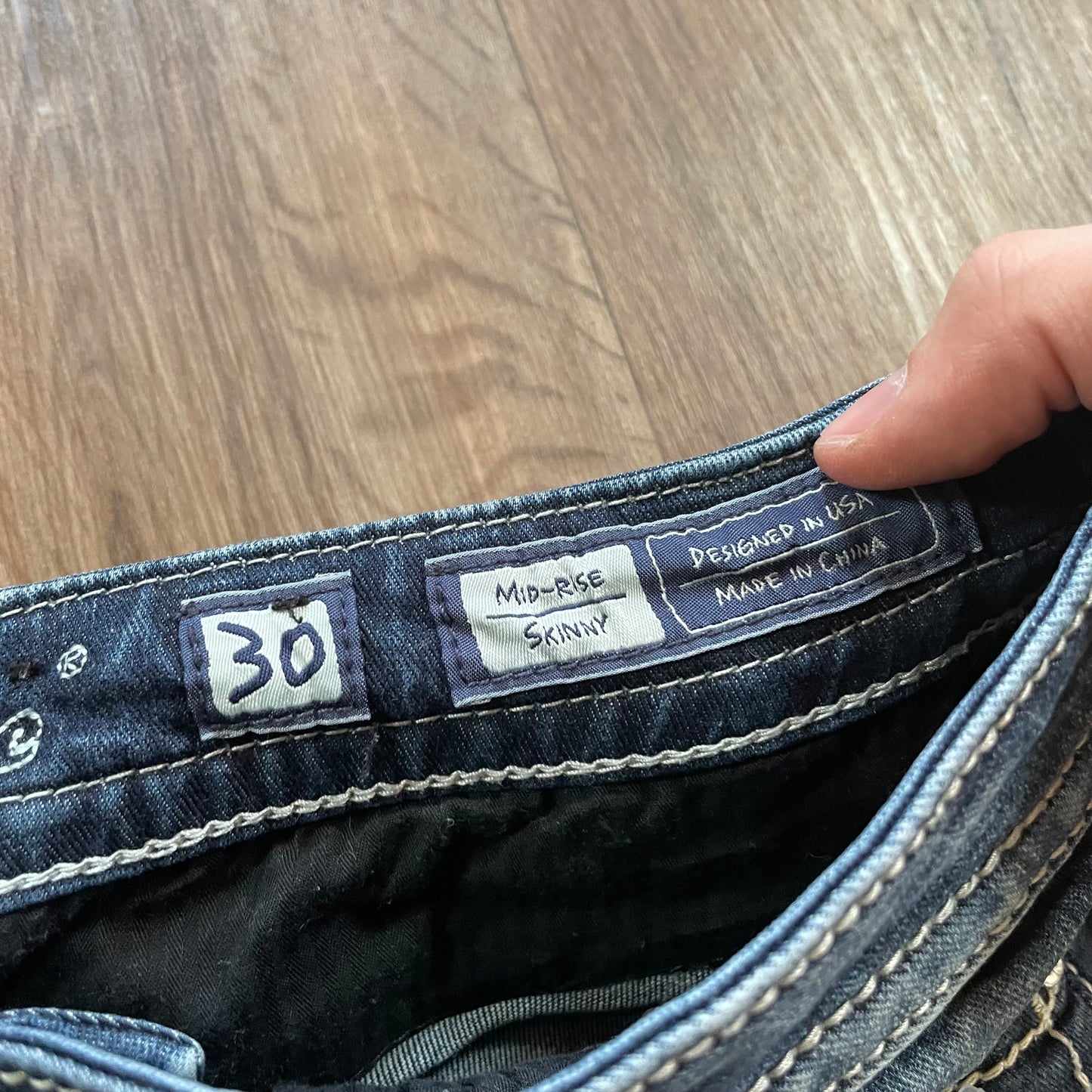 Miss Me Angel Wing Miss Rise Skinny Jeans