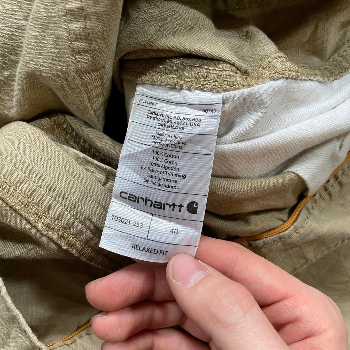 Carhartt Force Beige Shorts