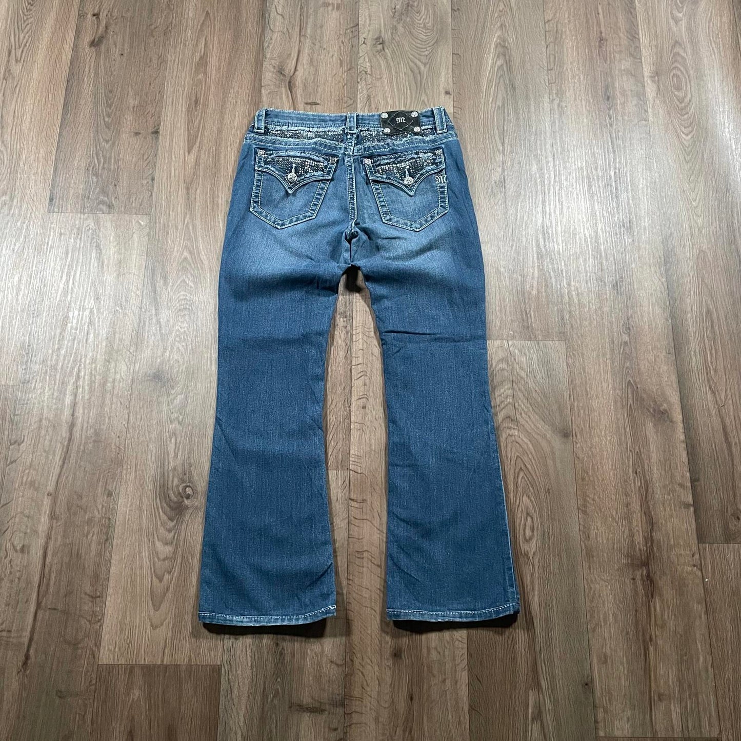 Miss Me Colour Gem Boot Cut Jeans