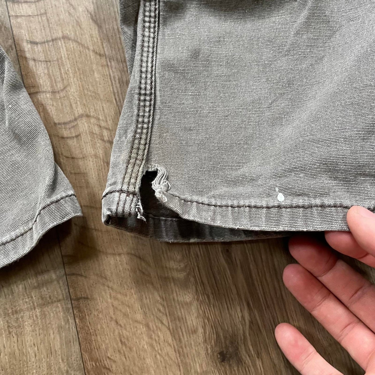 Carhartt Grey Painted Carpenter Trousers