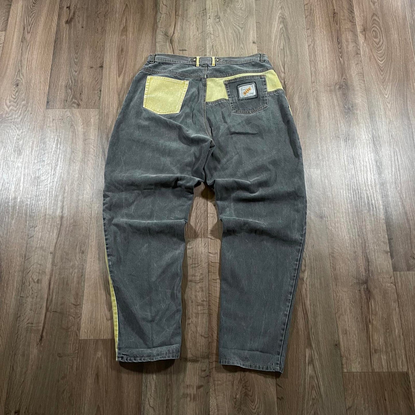 Rave Vintage Dare by Giovanni Colourblock Hip Hop Jeans