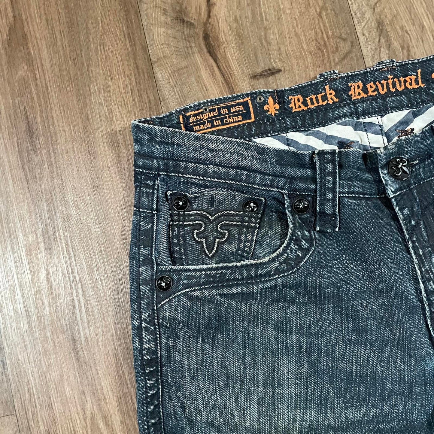 Rock Revival Hector Alt Straight Leg Jeans W34 L33