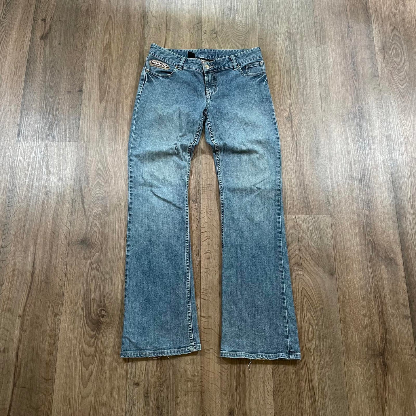 Harley Davidson Straight Leg Jeans Embroidered Pockets