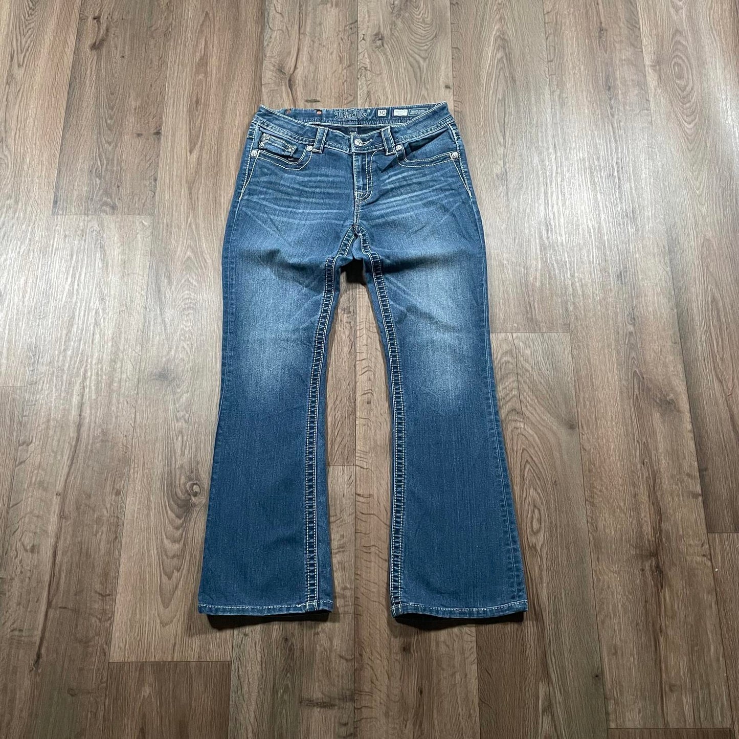 Miss Me Colour Gem Boot Cut Jeans