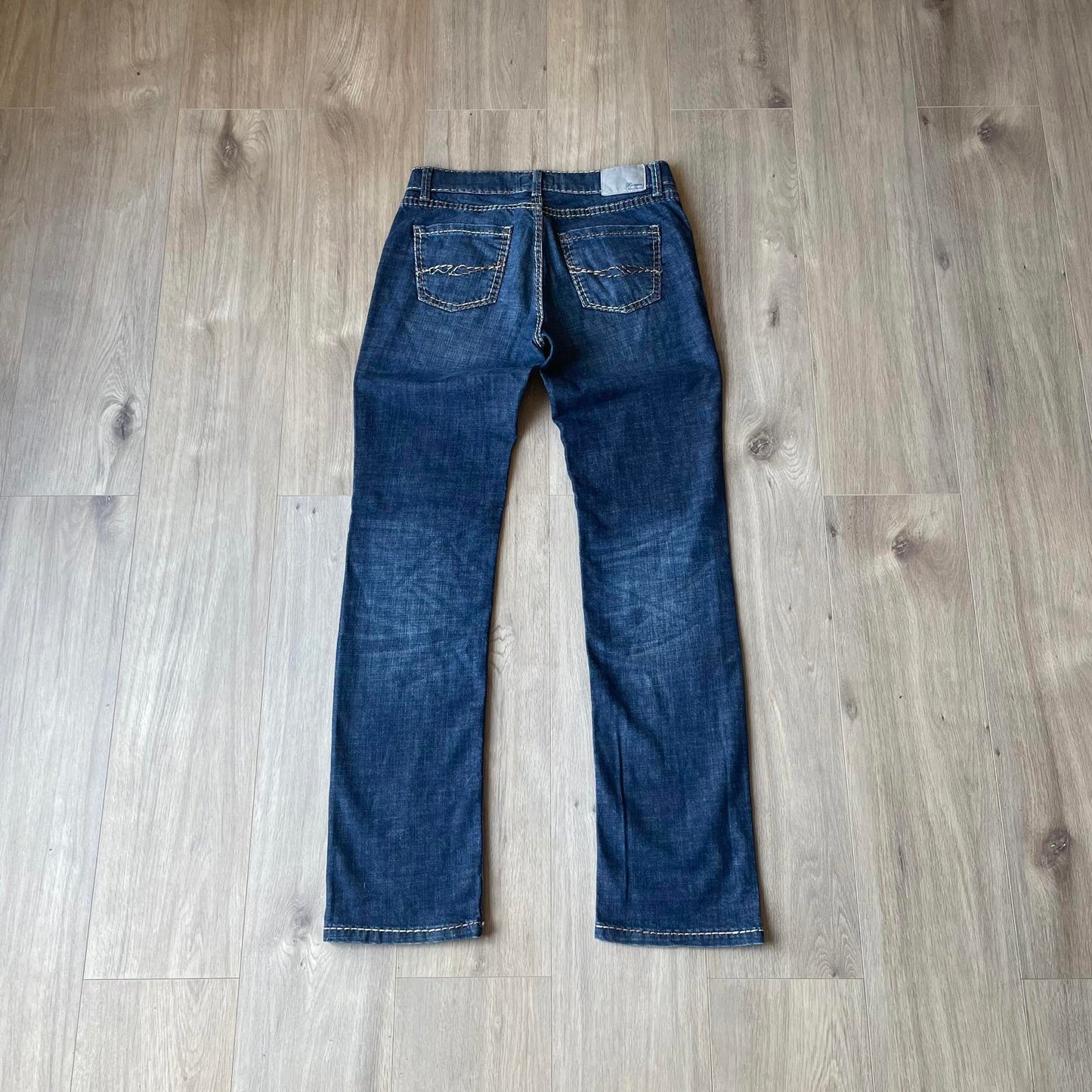 Pioneer Embroidered Straight Leg Jeans