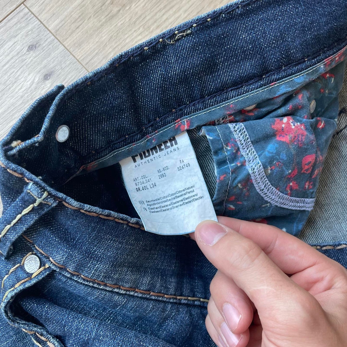 Pioneer Embroidered Straight Leg Jeans