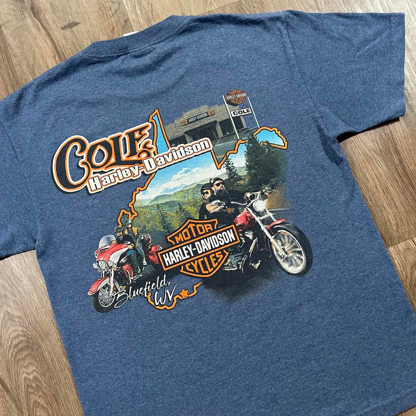 Harley Davidson Blue Print Cole T-Shirt 2022