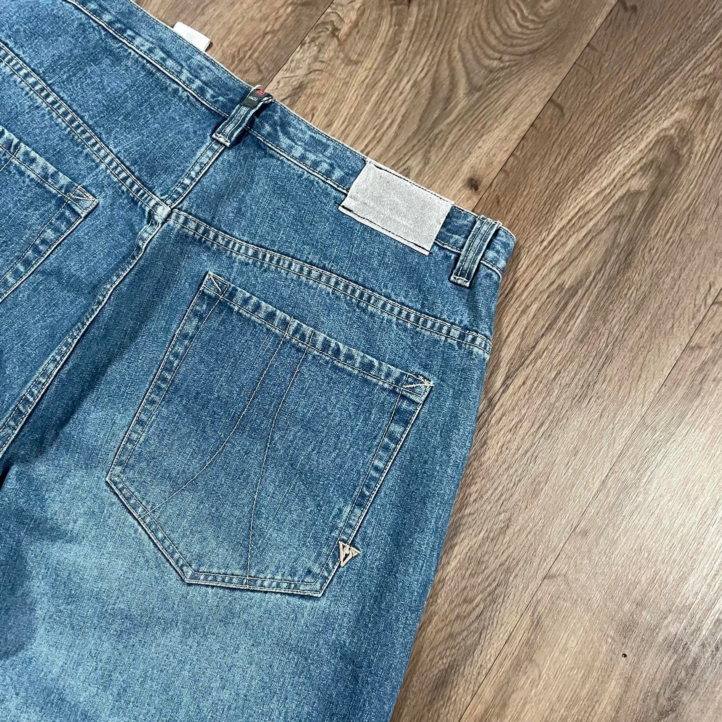 Vokal Blue Baggy Jeans Embroidery