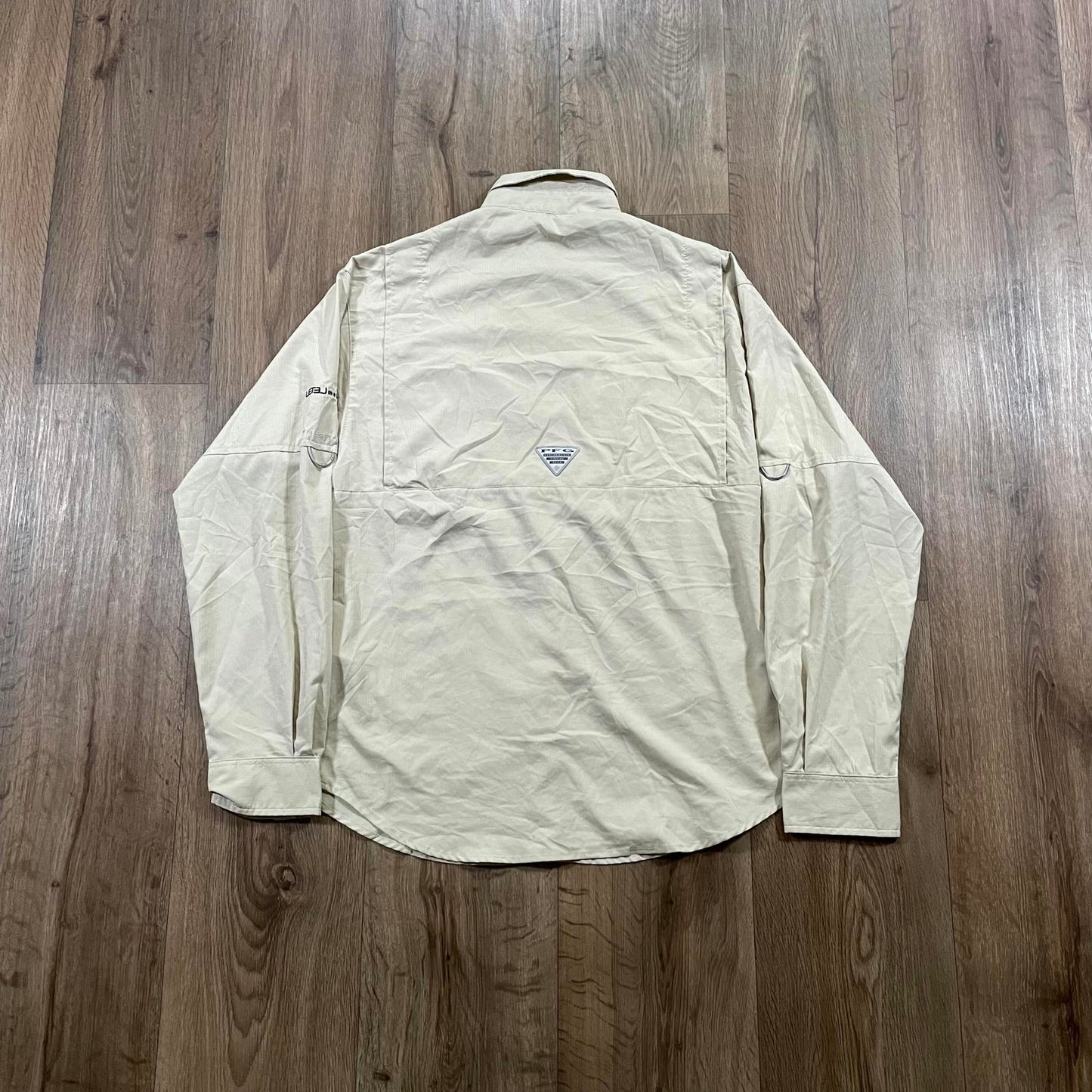 Vintage Columbia PFG Long Sleeve Shirt Beige