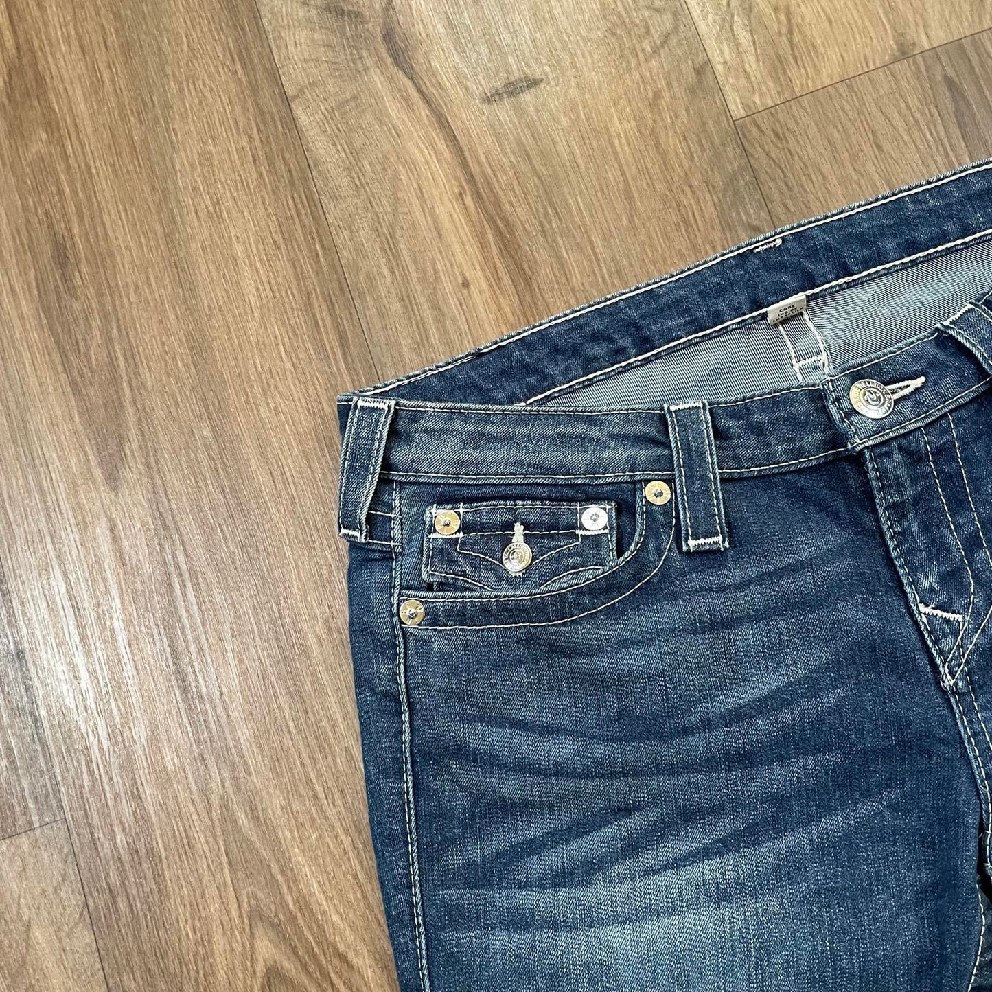 True Religion Blue Skinny Jeans W34 L31