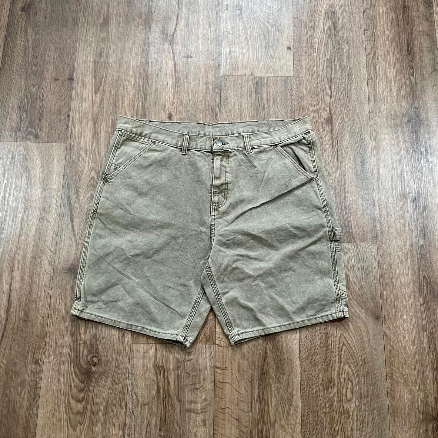 Vintage Carpenter Denim Shorts Green