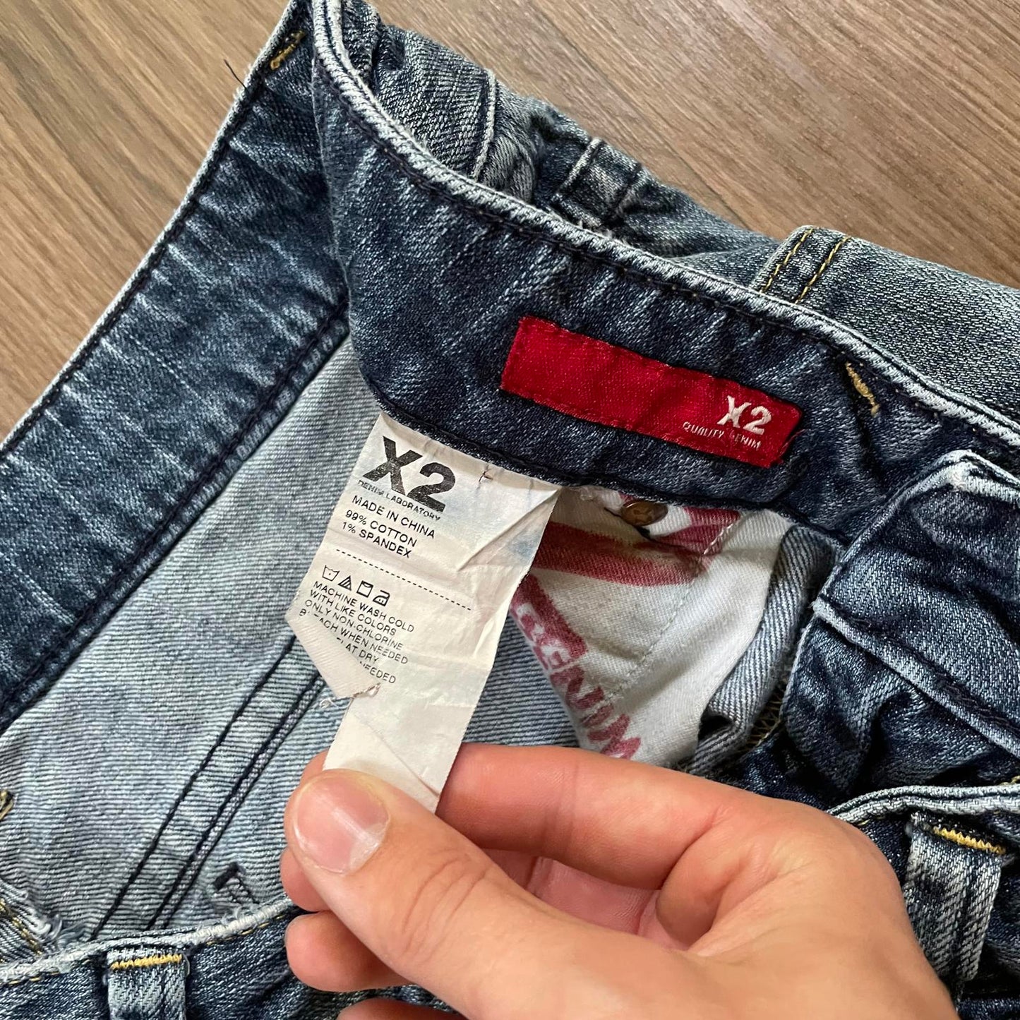 X2 Y2K Embroidered Mini Shorts W30