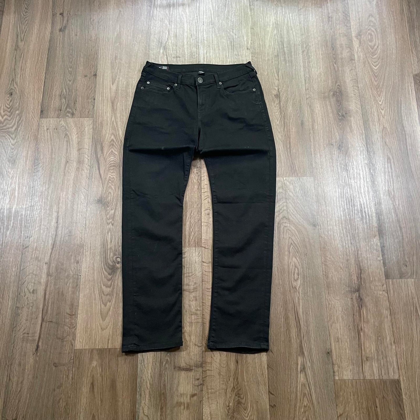 True Religion Black Slim Jeans W35 L32