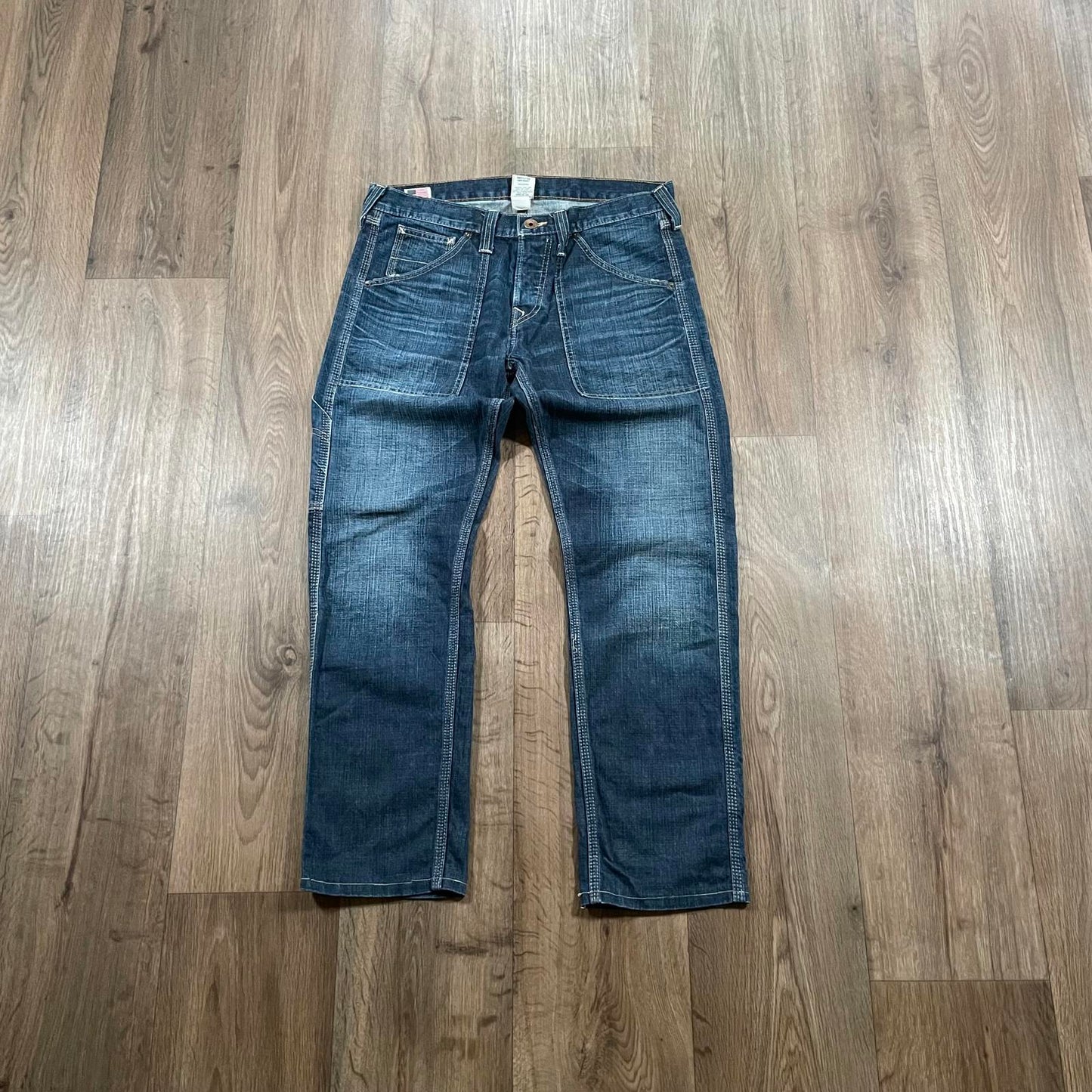 True Religion Blue Carpenter Style Jeans W35 L30