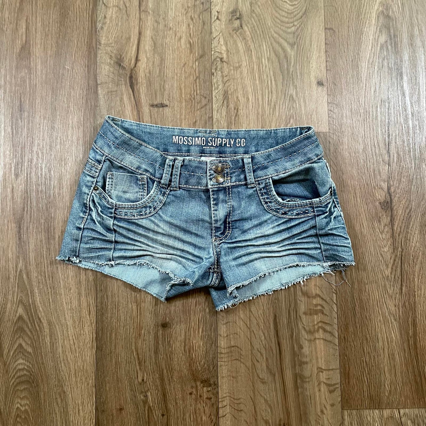 Mossimo Embroidered Y2K Mini Shorts W30