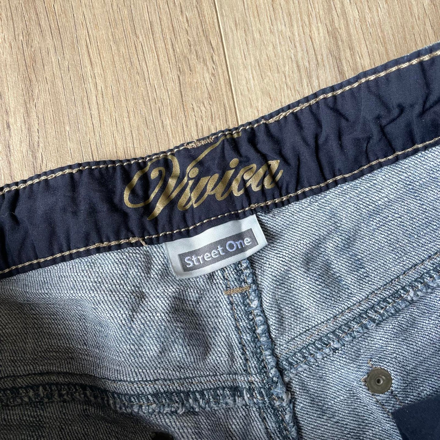 Street One Embroidered Y2K Style Bootcut Jeans