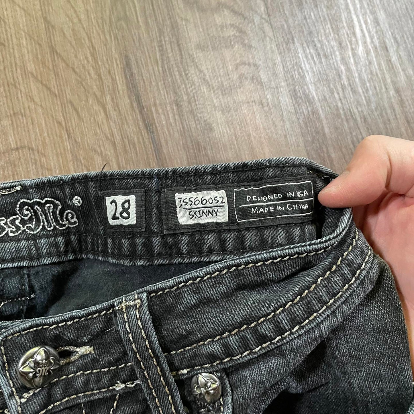 Miss Me Black Skinny Jeans