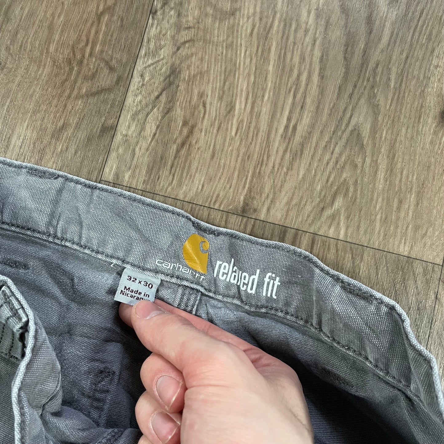 Carhartt Grey Carpenter Trousers W32 L30