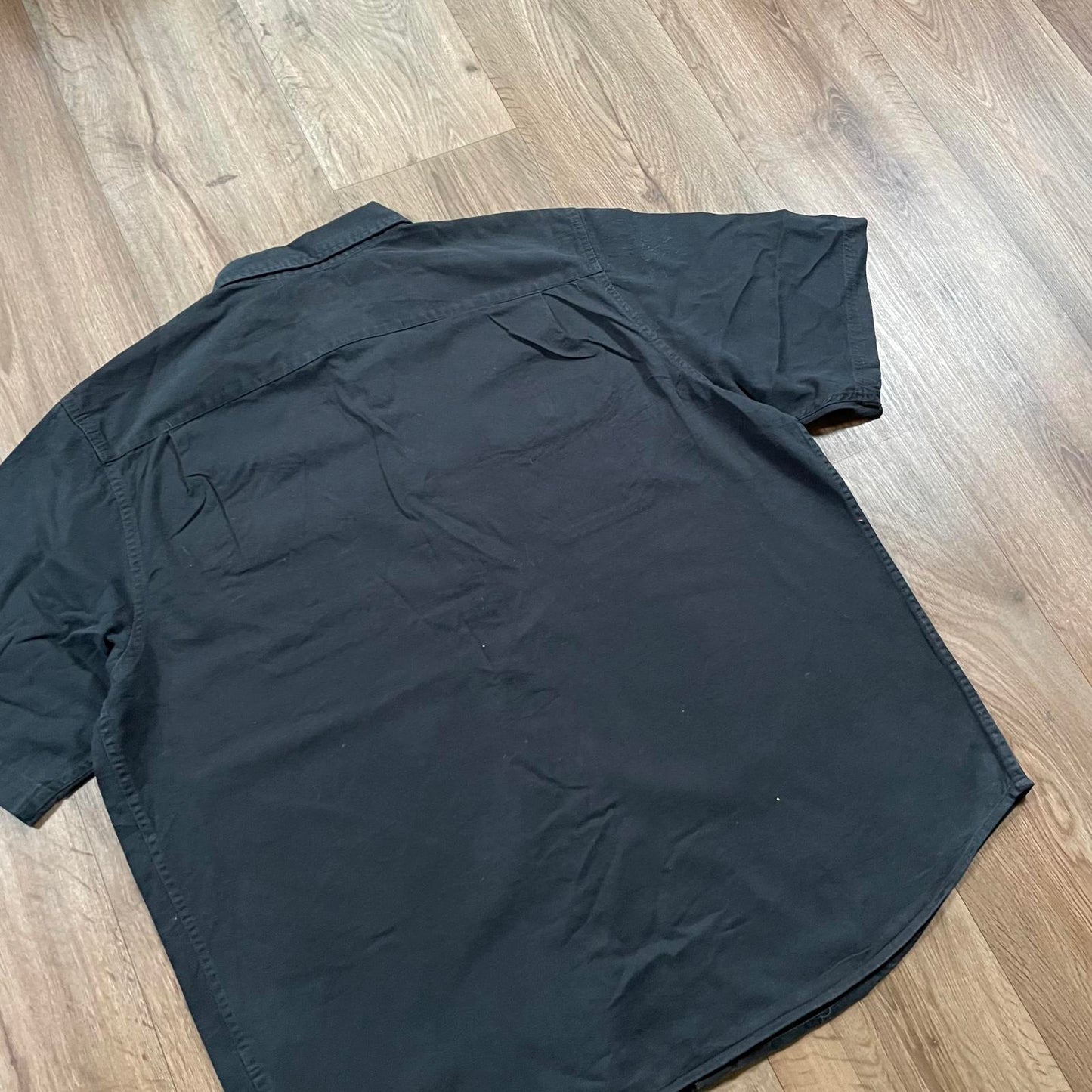 Wrangler Black Button Up Short Sleeve Shirt