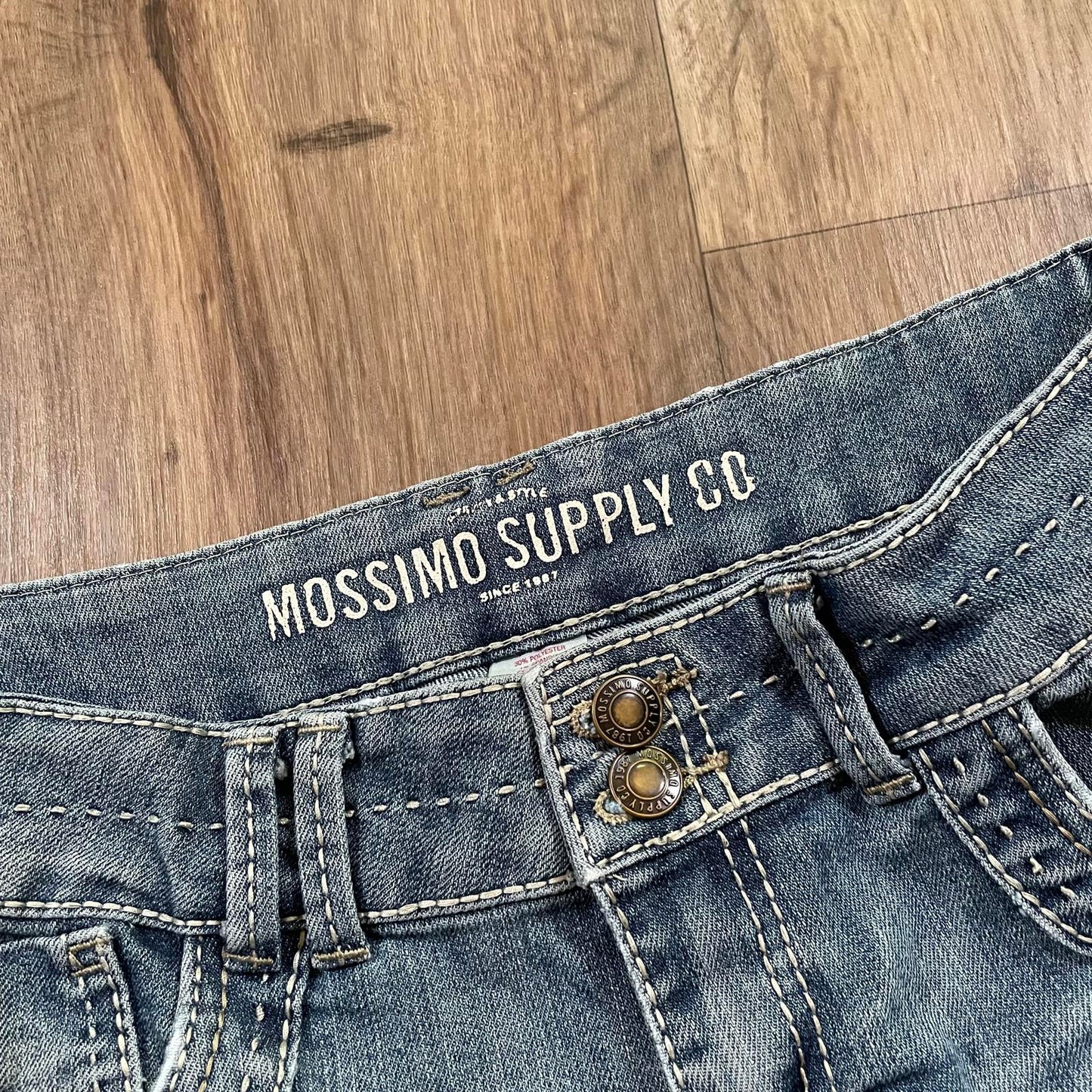 Mossimo Embroidered Y2K Mini Shorts W30