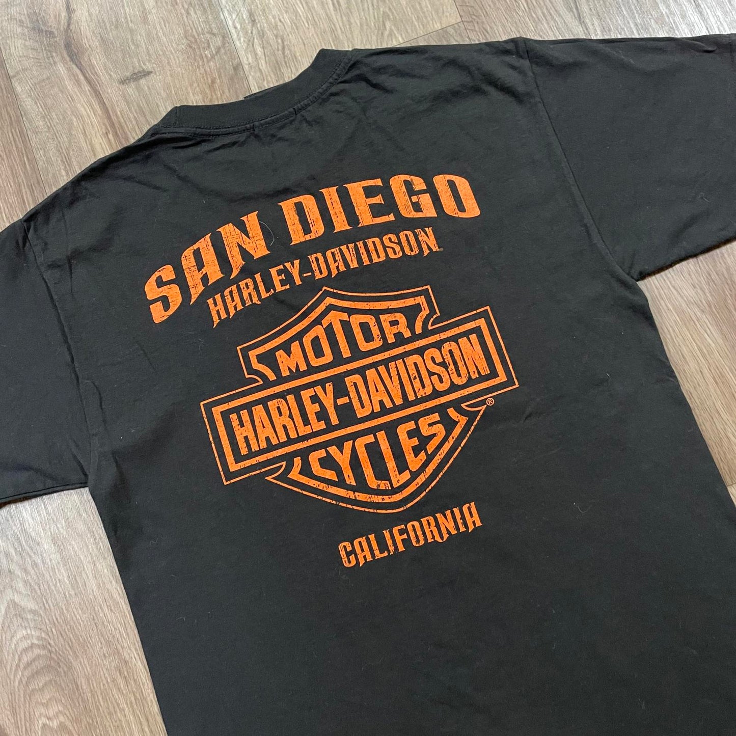 Harley Davidson Flaming Eagle Print T-Shirt 2020 California
