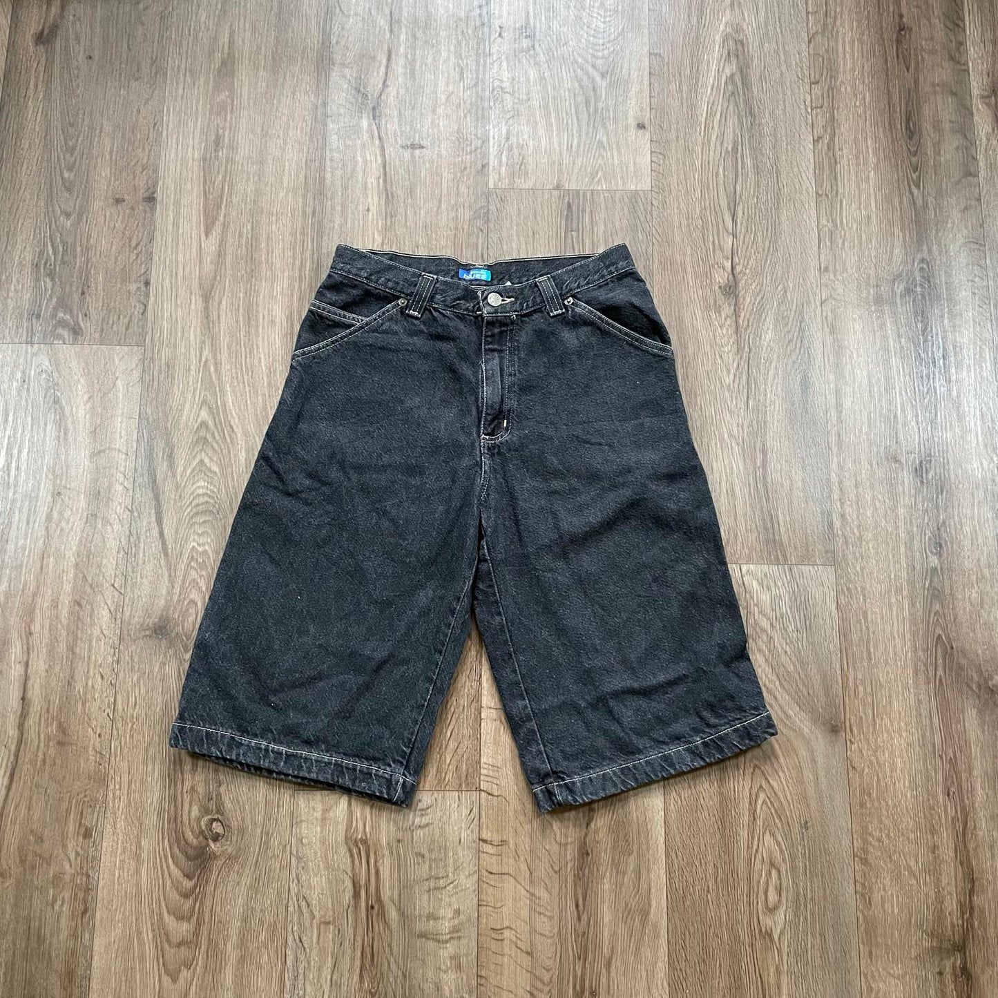 Vintage Carpenter Denim Shorts Black
