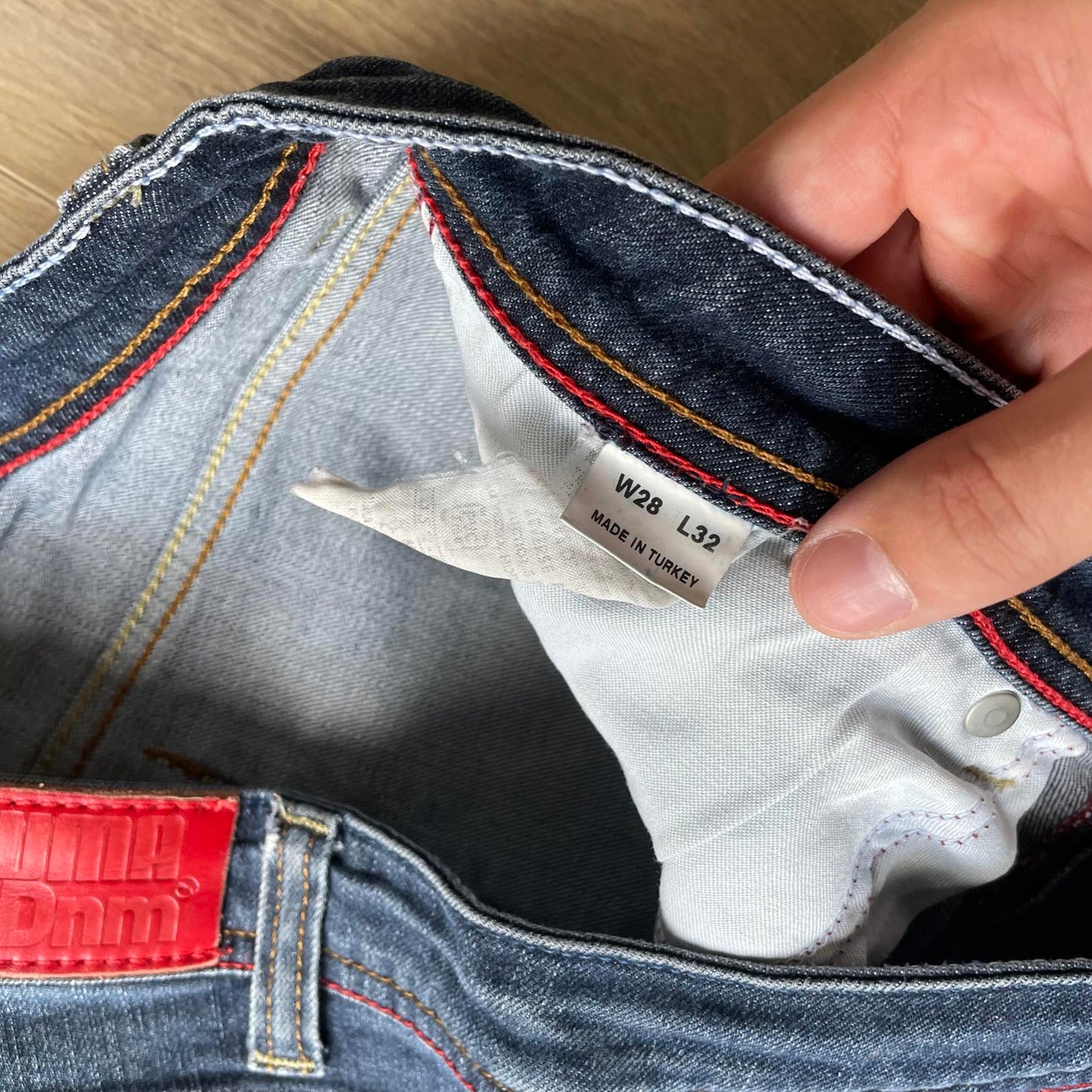 Vintage Puma Embroidered Dark Wash Jeans