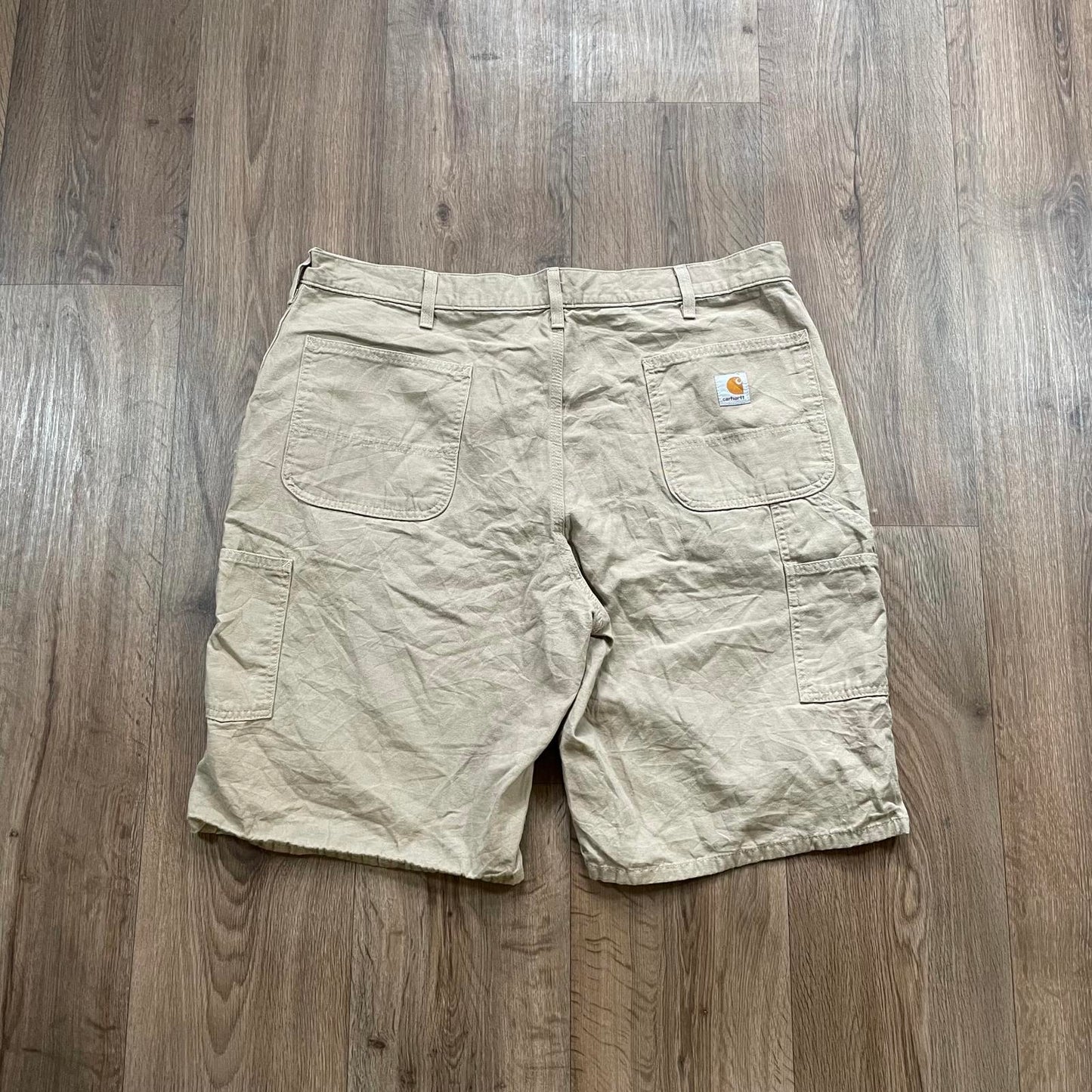 Carhartt Beige Carpenter Shorts w40